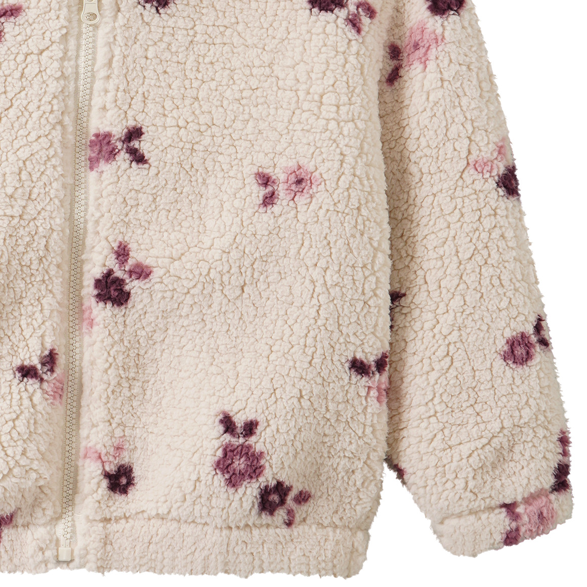 Mädchen Plüschjacke mit Allover-Muster
