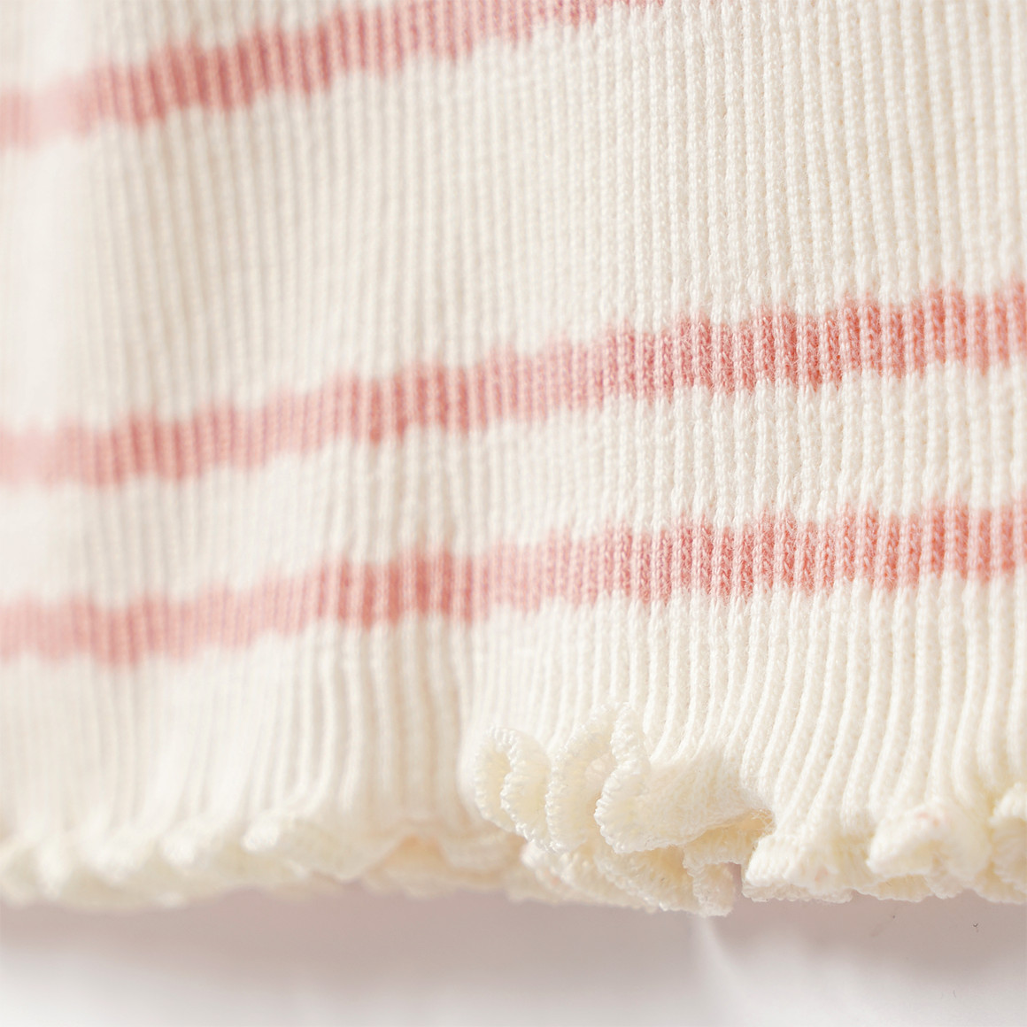 Mädchen Langarmshirt mit Rippstruktur