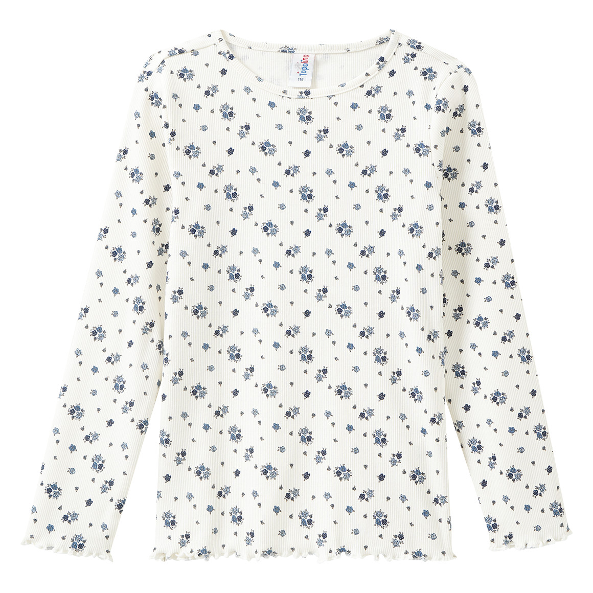 Mädchen Langarmshirt mit Allover-Muster