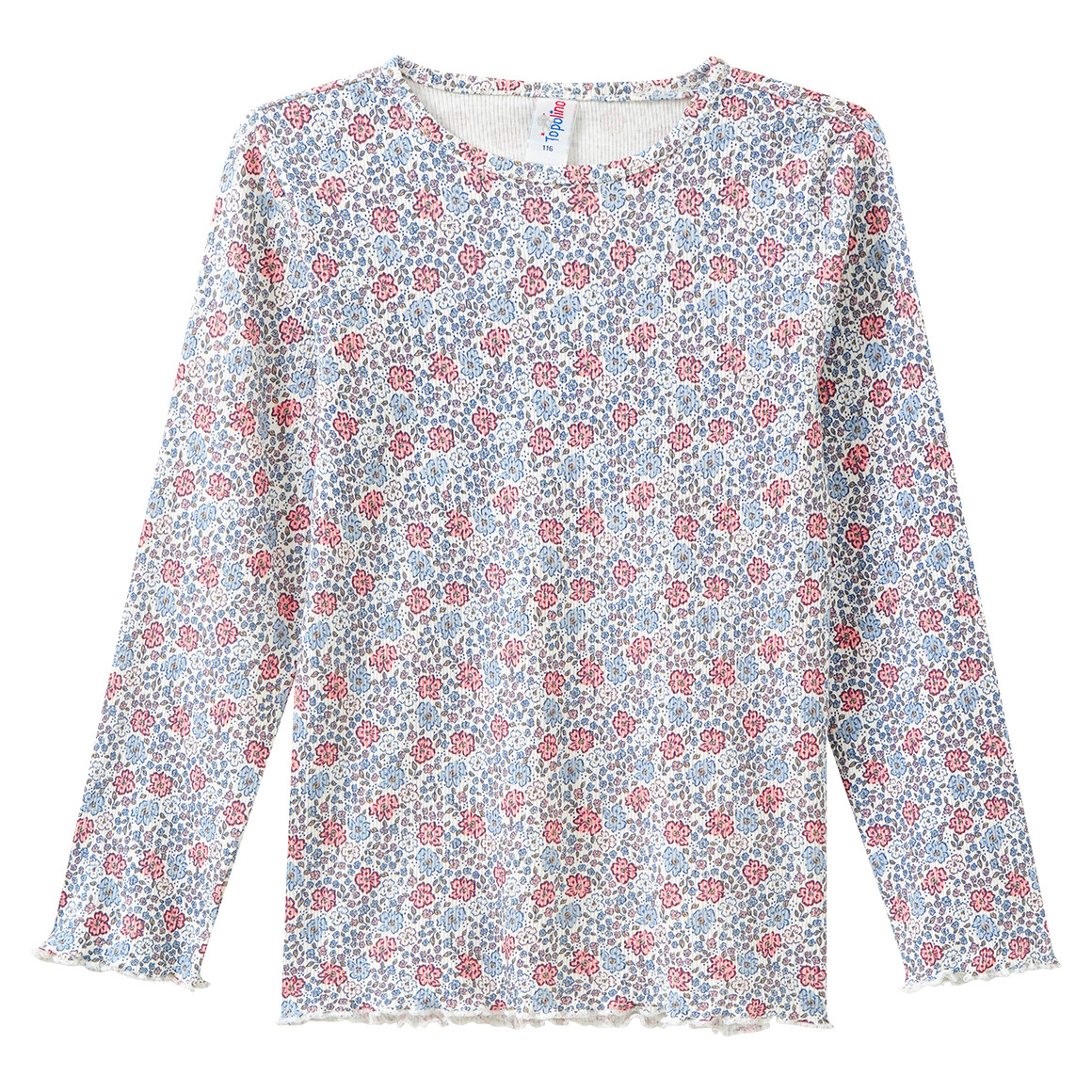 Mädchen Langarmshirt mit Allover-Muster