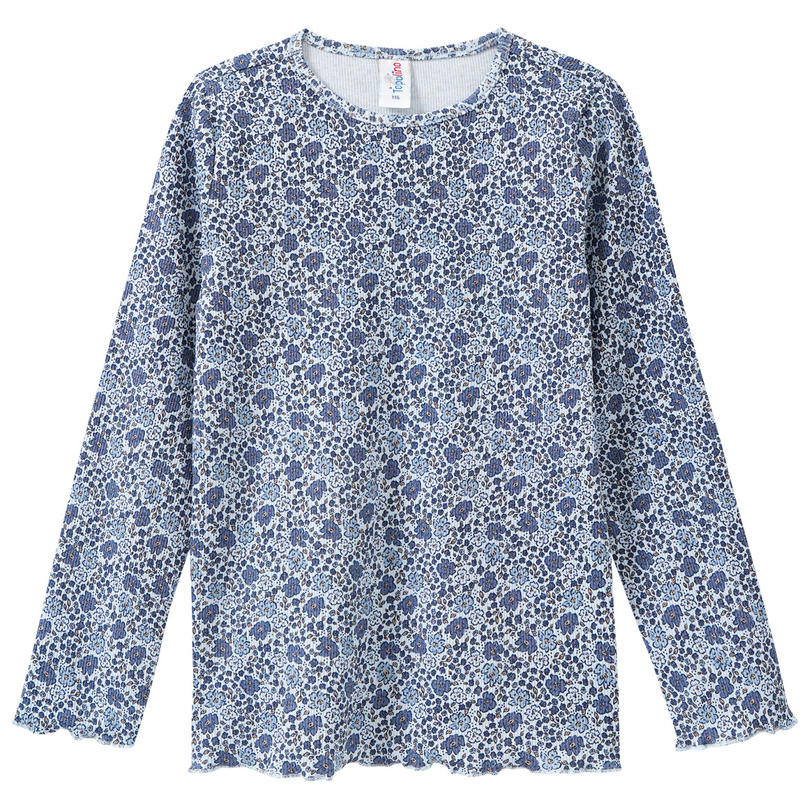 Mädchen Langarmshirt mit Allover-Muster