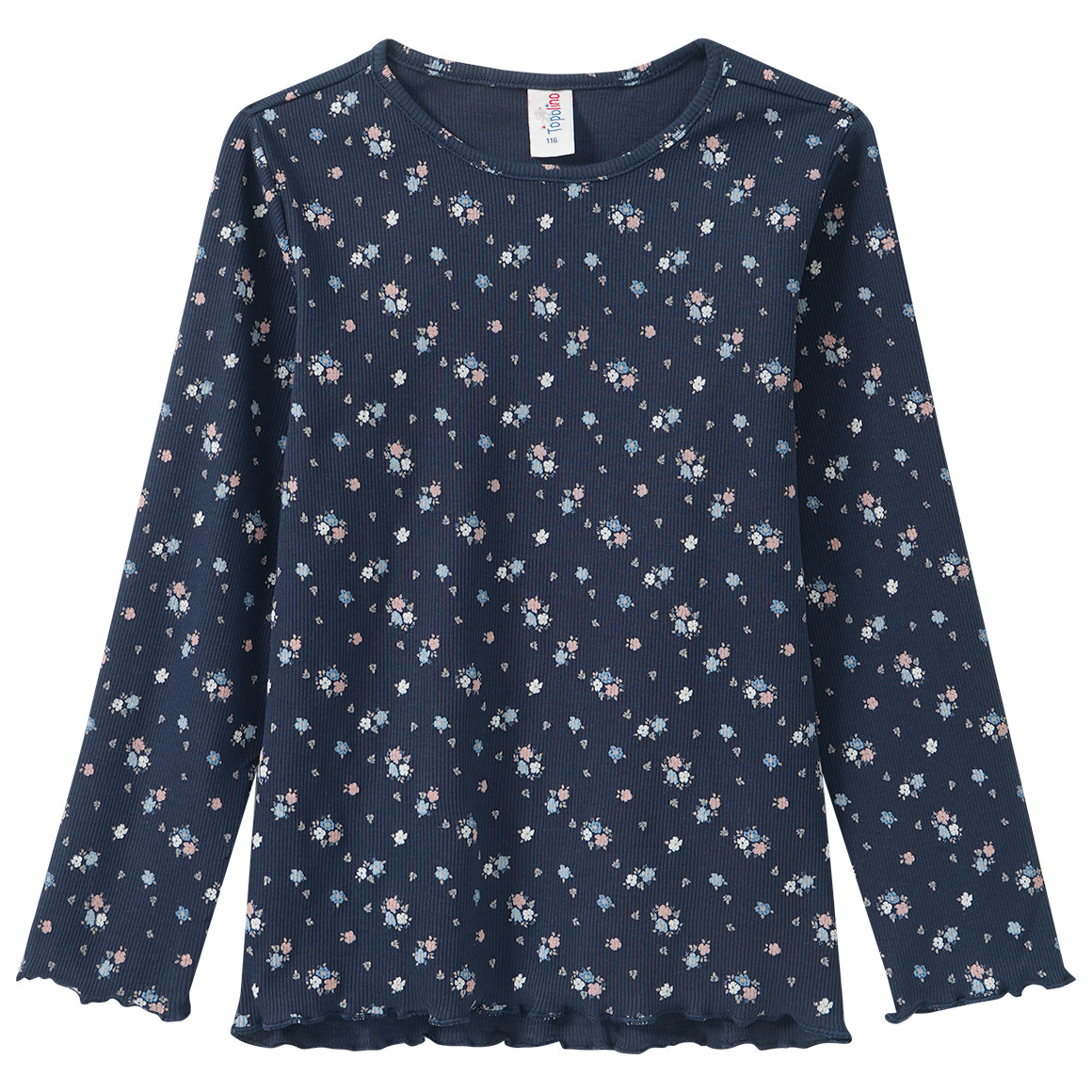 Mädchen Langarmshirt mit Allover-Muster