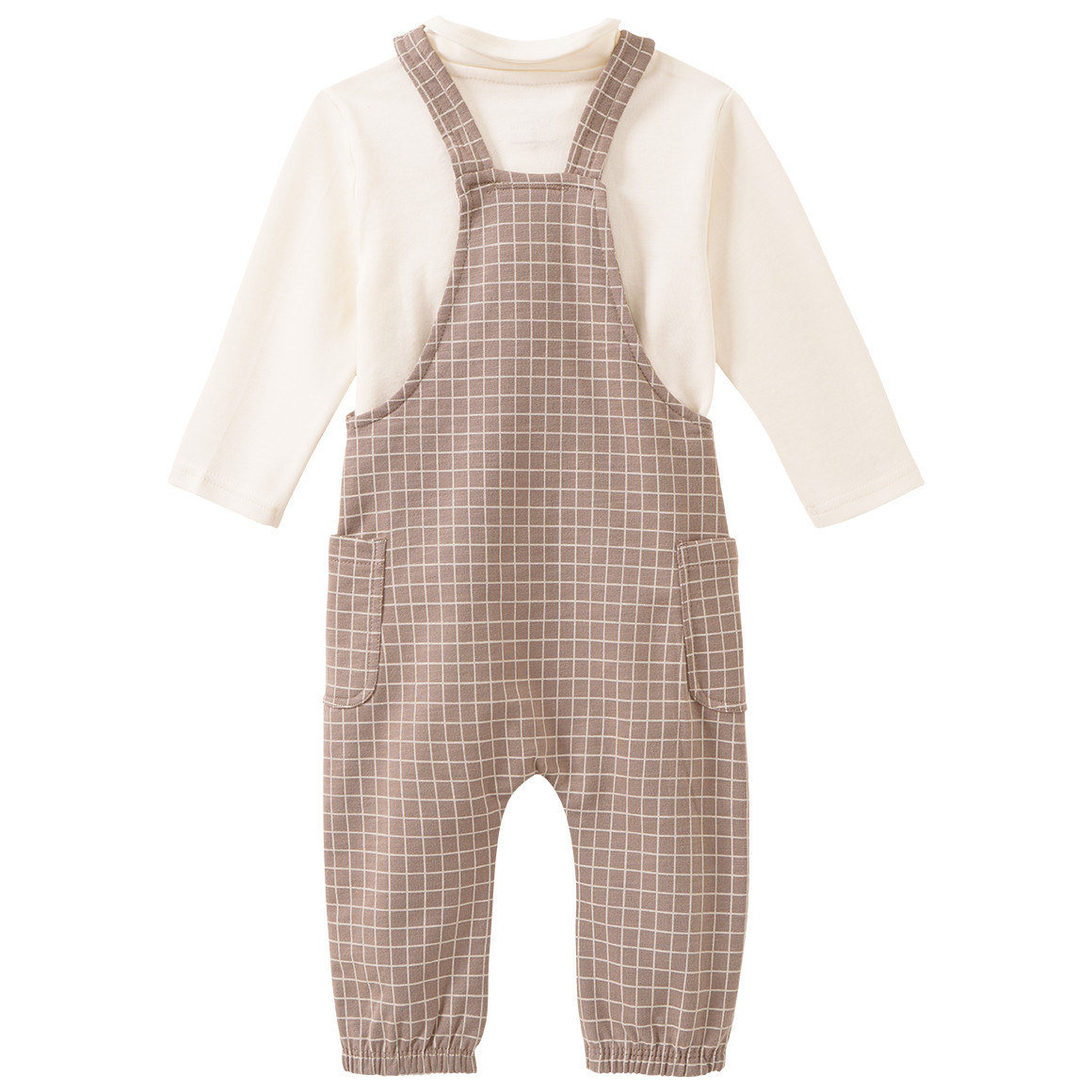 Newborn Set mit Latzhose und Shirt