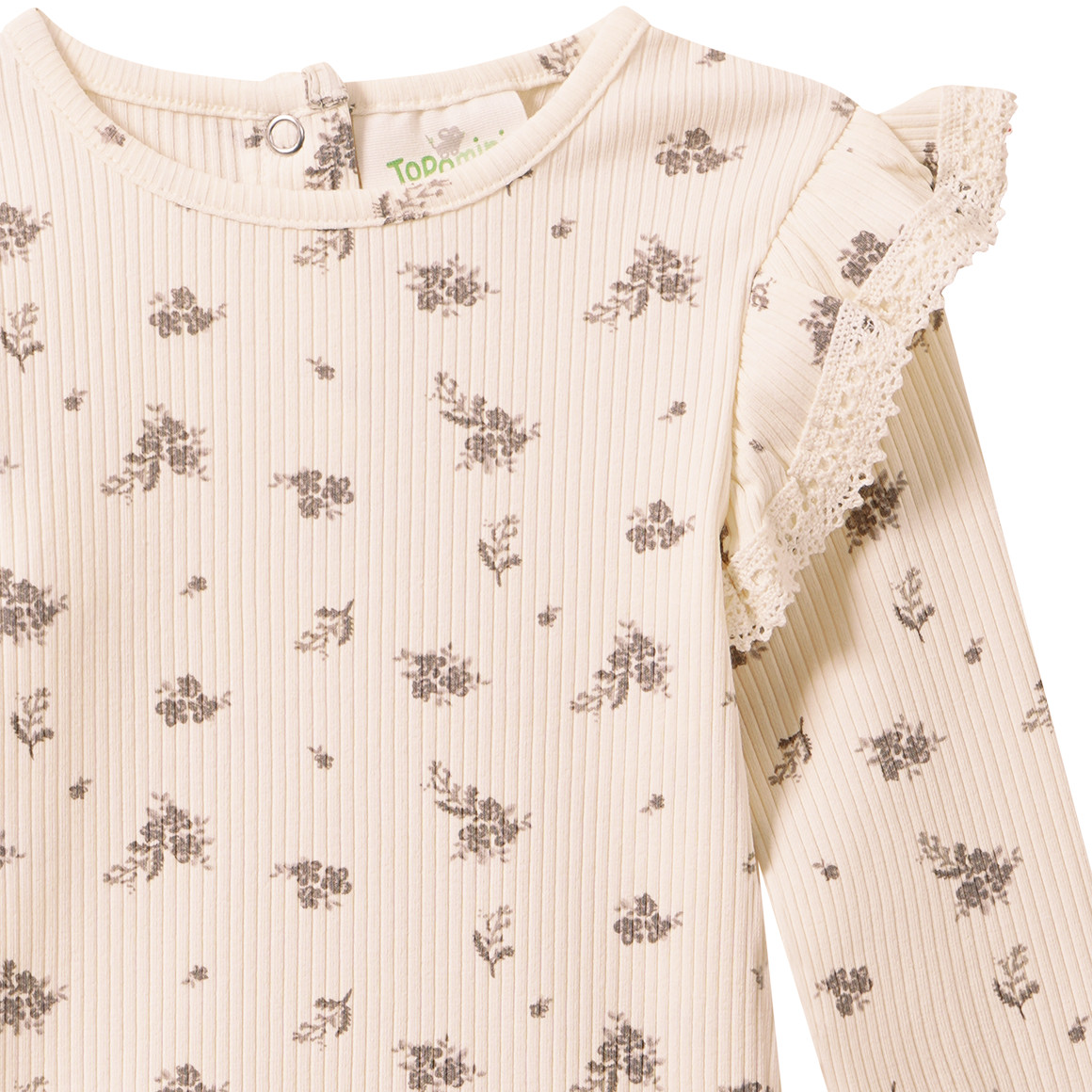 Baby Langarmshirt mit Rippstruktur