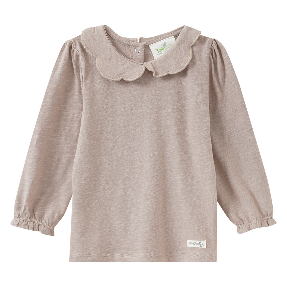 Baby Langarmshirt mit Bubikragen