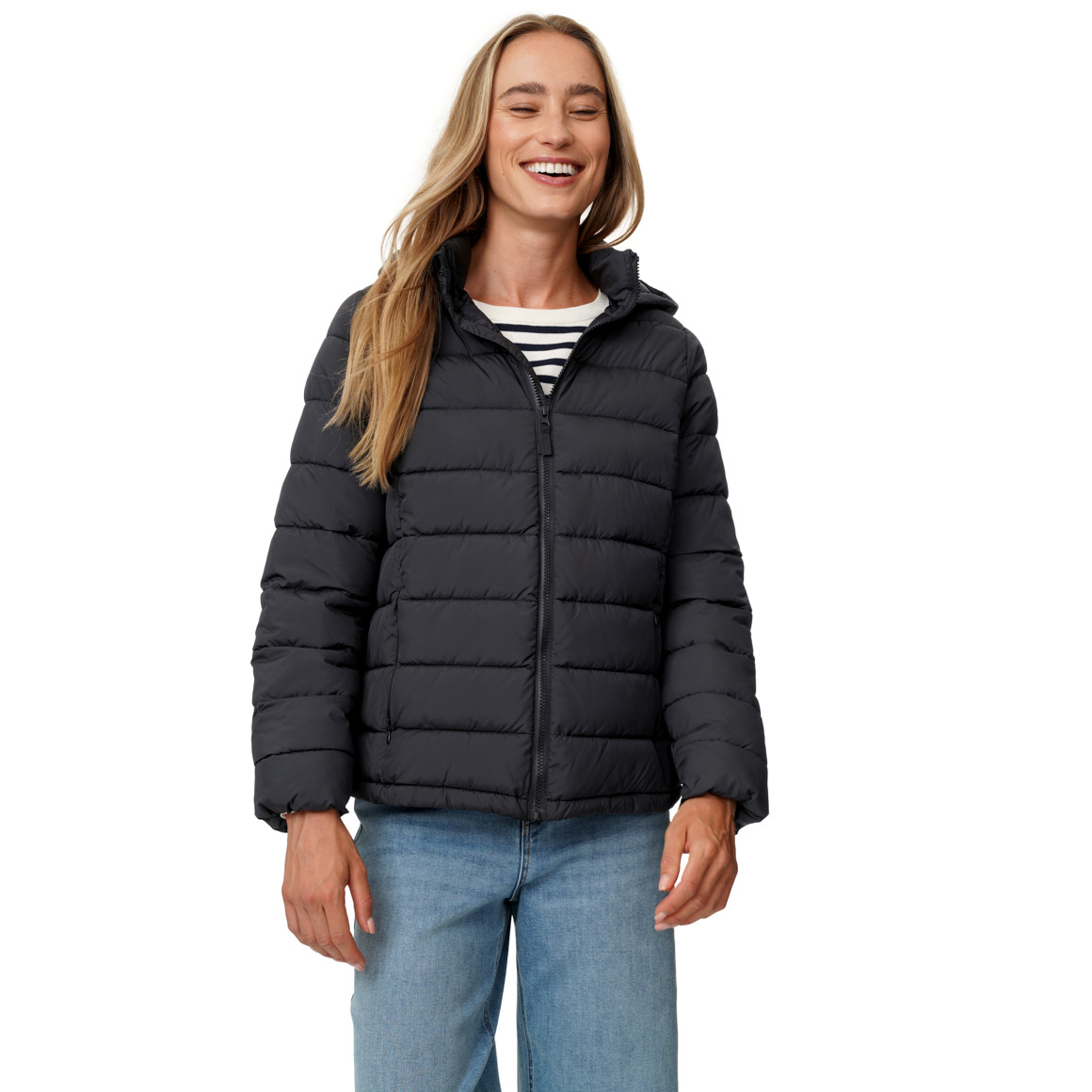 Damen Steppjacke mit abnehmbarer Kapuze