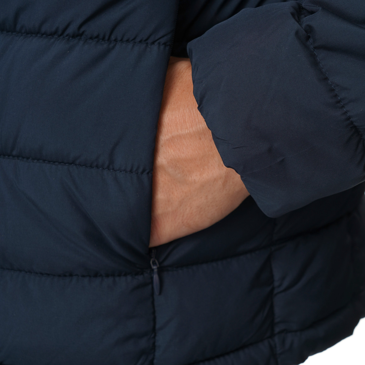 Herren Steppjacke mit abnehmbarer Kapuze