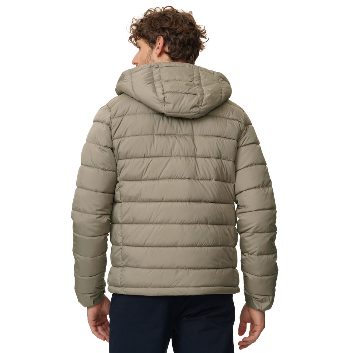 Herren Steppjacke mit abnehmbarer Kapuze