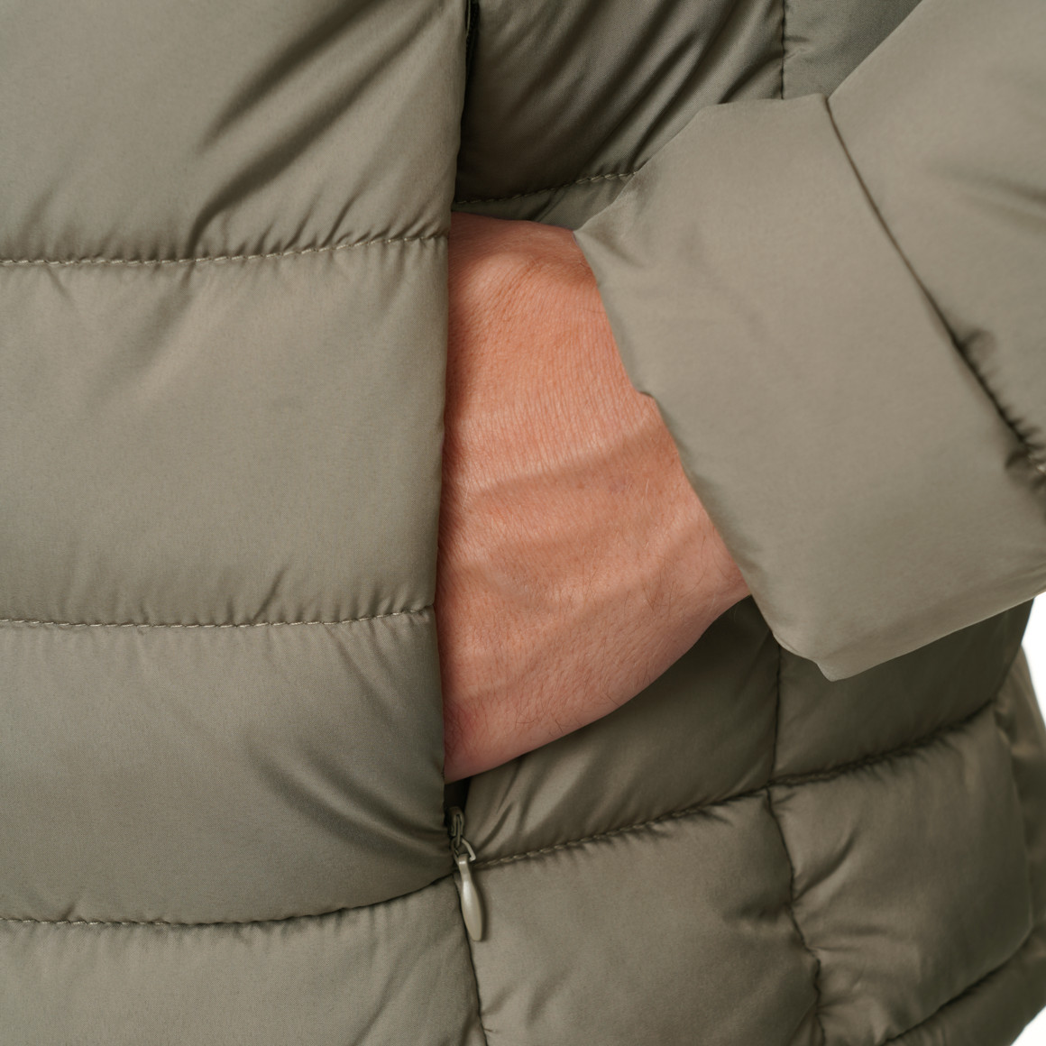Herren Steppjacke mit abnehmbarer Kapuze