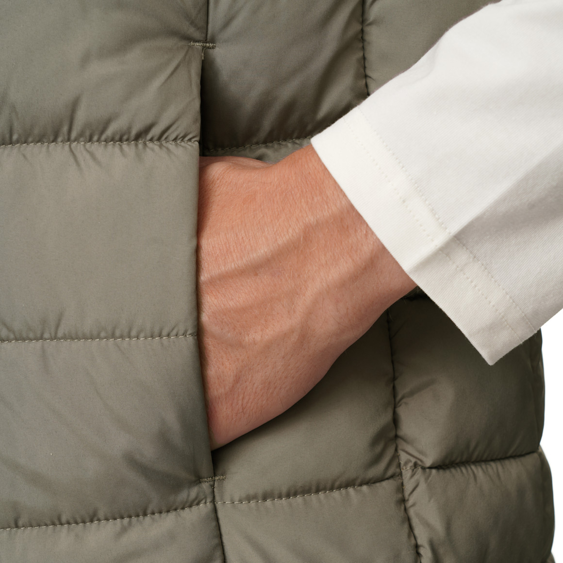 Herren Steppweste mit Stehkragen