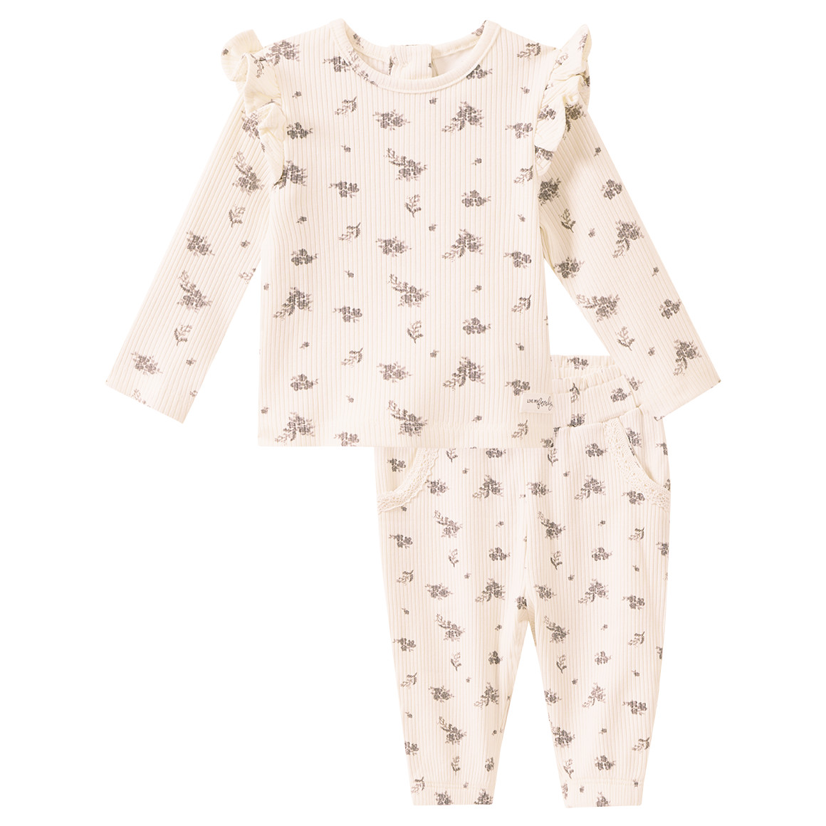 Newborn Set mit Langarmshirt und Hose