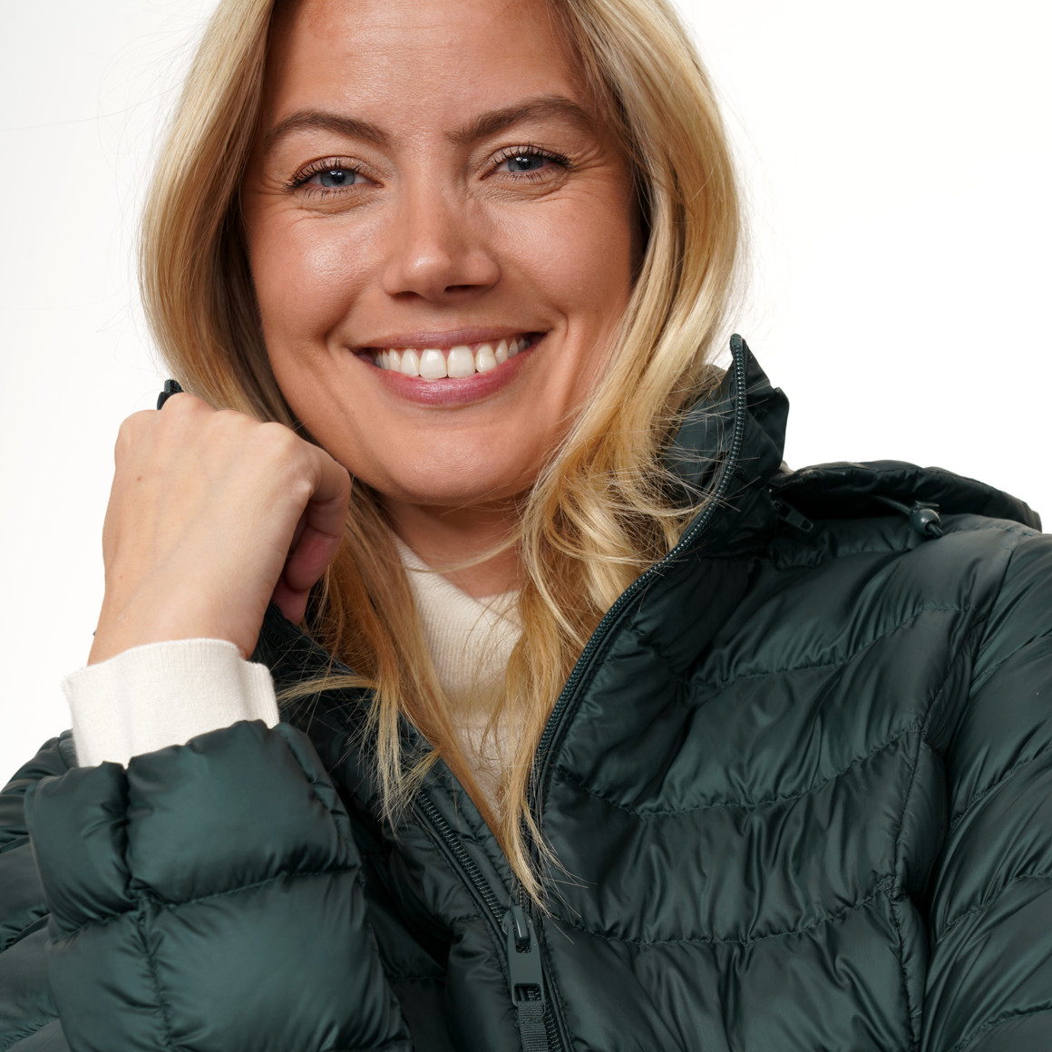 Damen Soft-Daunenjacke mit Kapuze