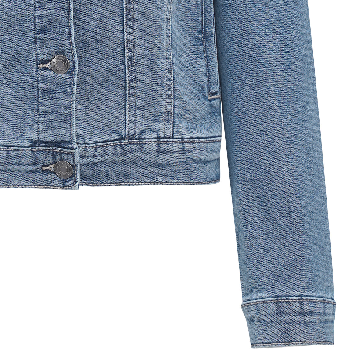 Damesjeansjas met knopen