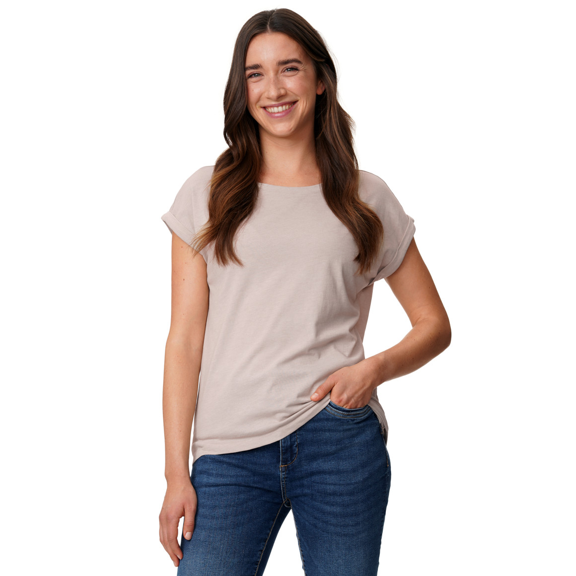 Damen T-Shirt im Basic-Look