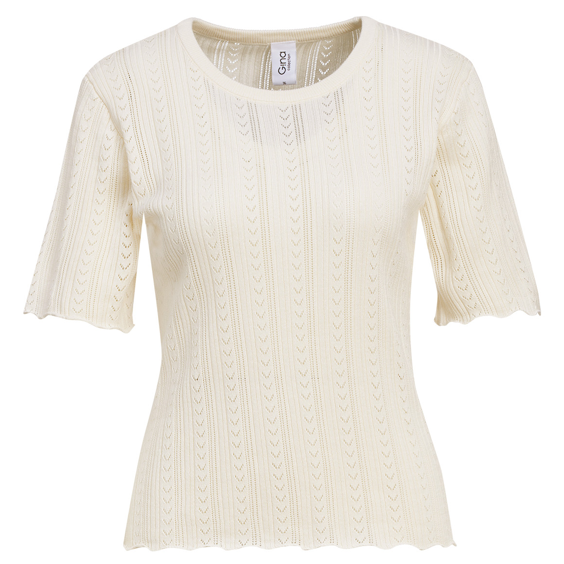 Damen Strickshirt mit Wellenbündchen