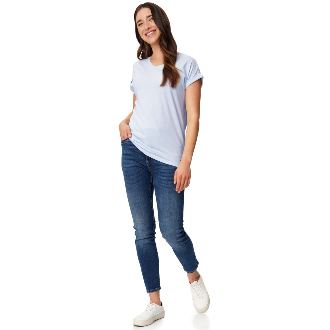 Damen T-Shirt im Basic-Look