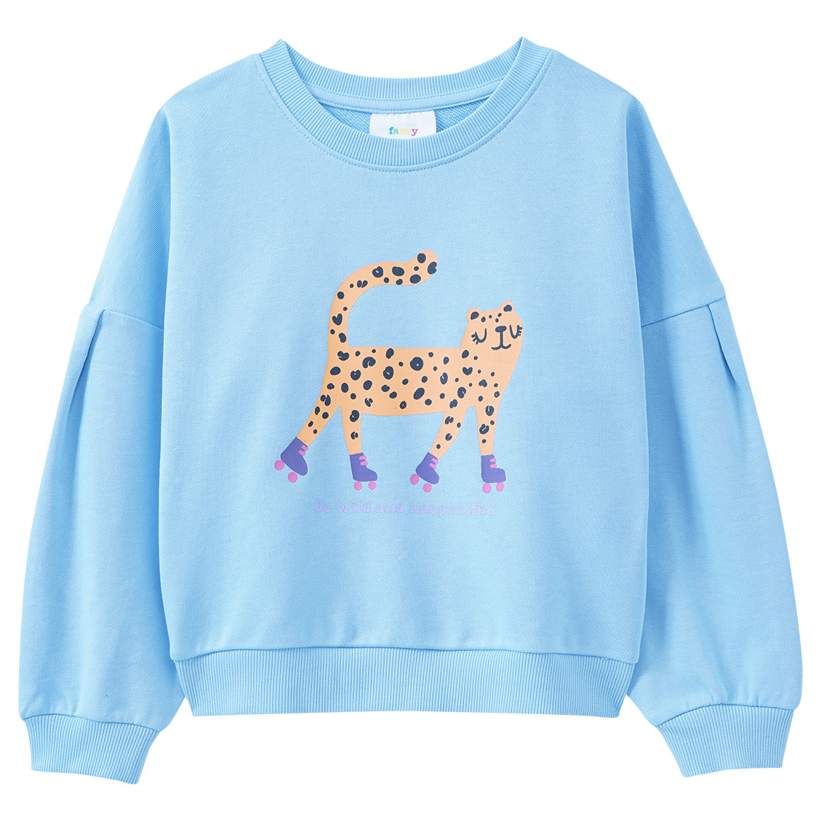 Mädchen Sweatshirt mit Tier-Print