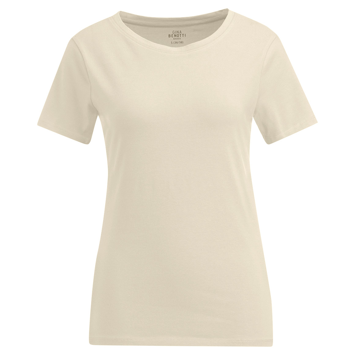 Damen T-Shirt mit Rundhalsausschnitt