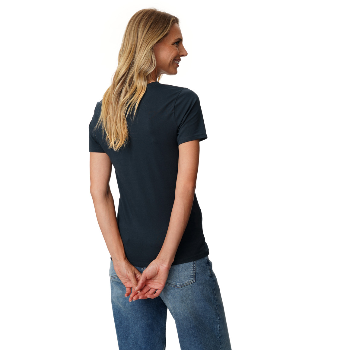 Damen T-Shirt mit Rundhalsausschnitt