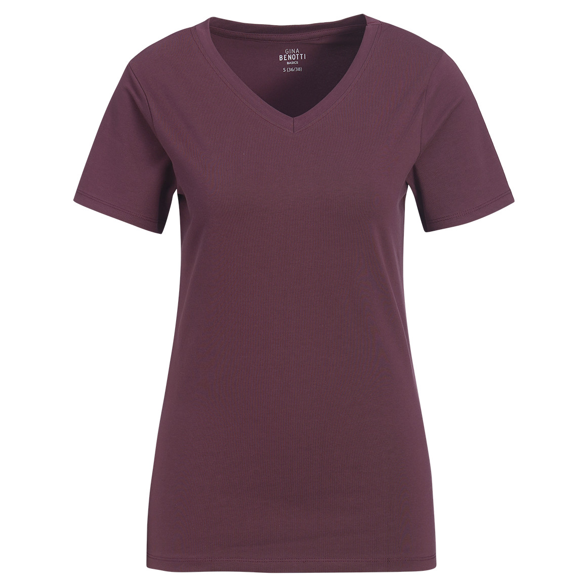 Damen T-Shirt mit V-Ausschnitt