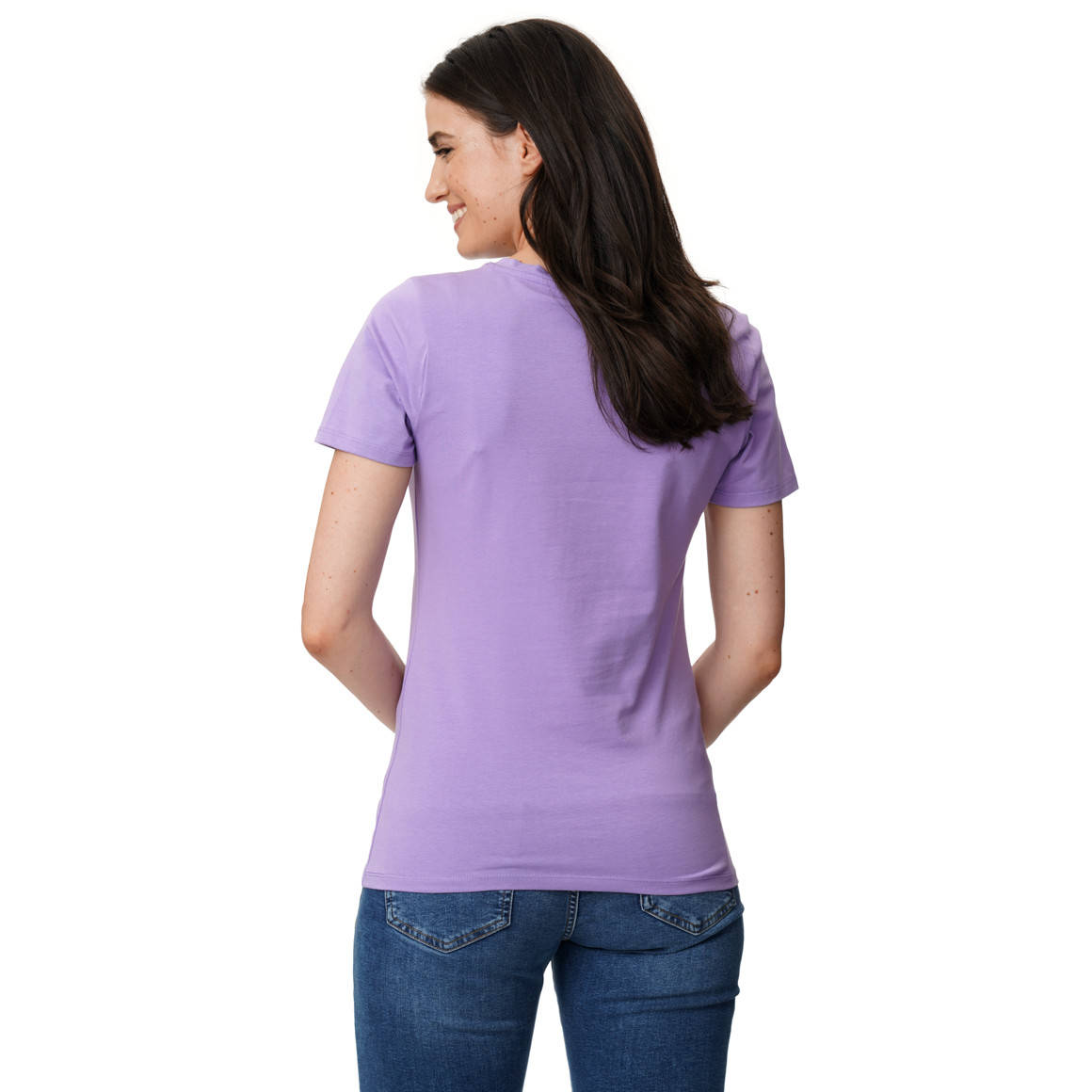 Damen T-Shirt mit V-Ausschnitt