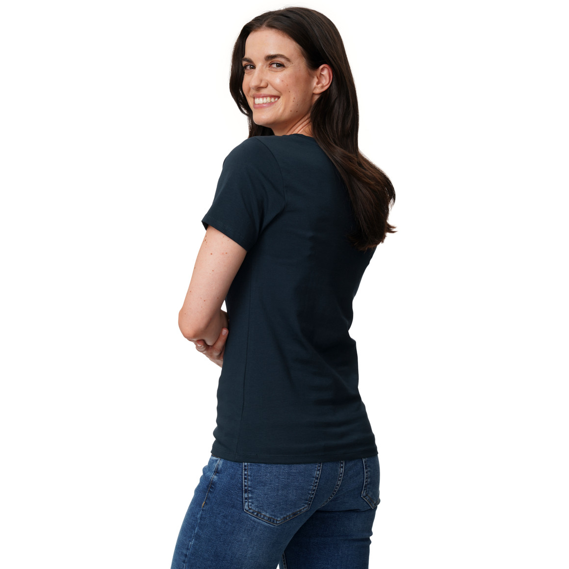 Damen T-Shirt mit V-Ausschnitt
