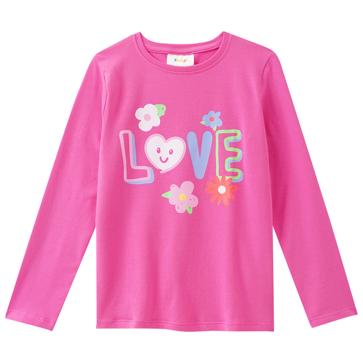 2 Mädchen Langarmshirts im Set