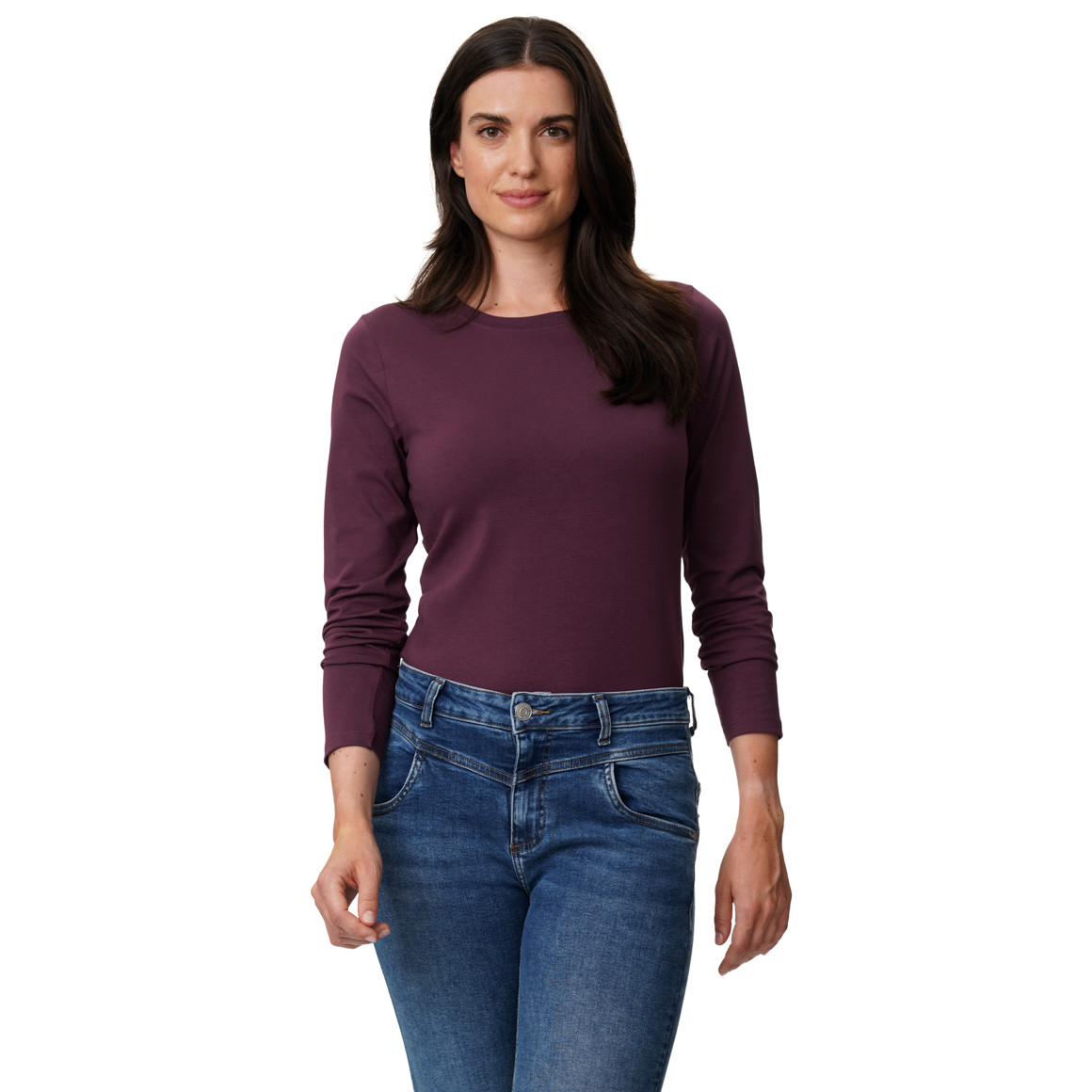 Damen Langarmshirt mit Bio-Baumwolle