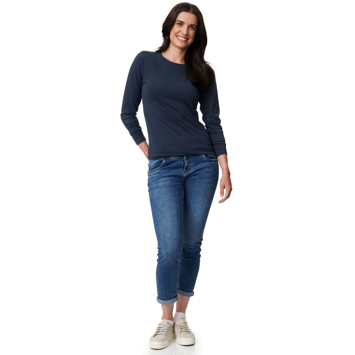 Damen Langarmshirt mit Bio-Baumwolle
