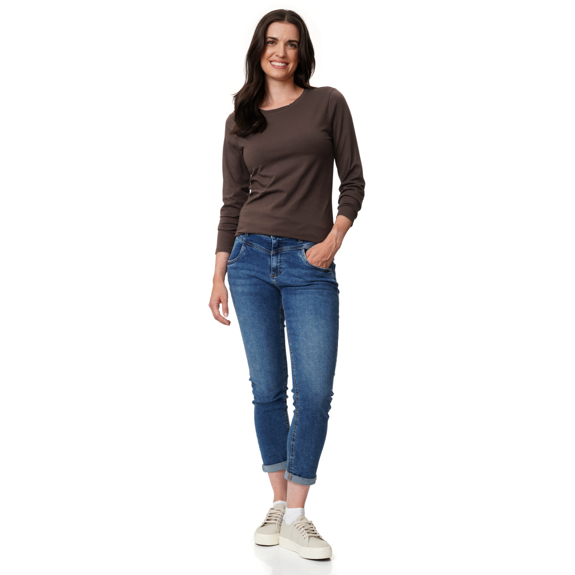 Damen Langarmshirt mit Bio-Baumwolle
