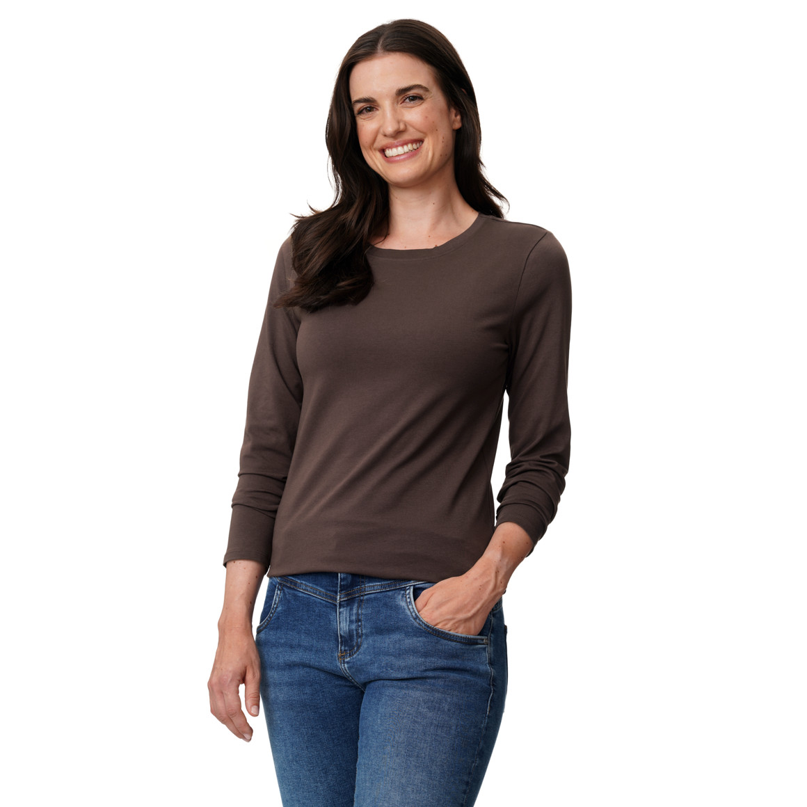 Damen Langarmshirt mit Bio-Baumwolle