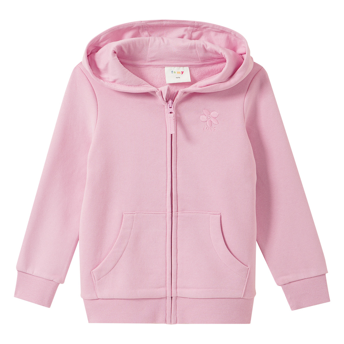 Mädchen Sweatjacke im Basic-Look