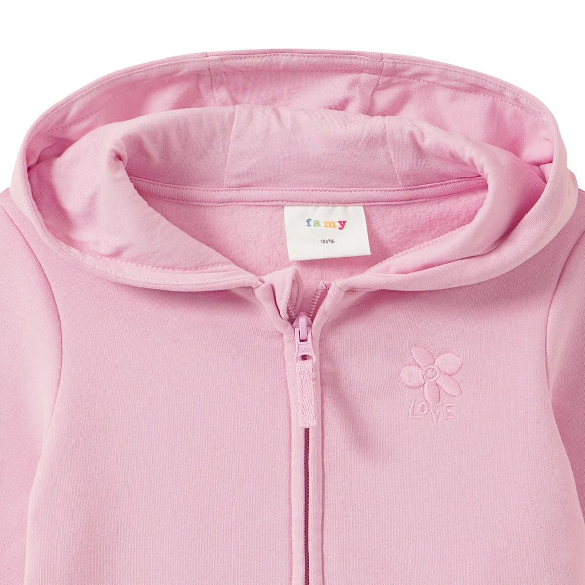 Mädchen Sweatjacke im Basic-Look