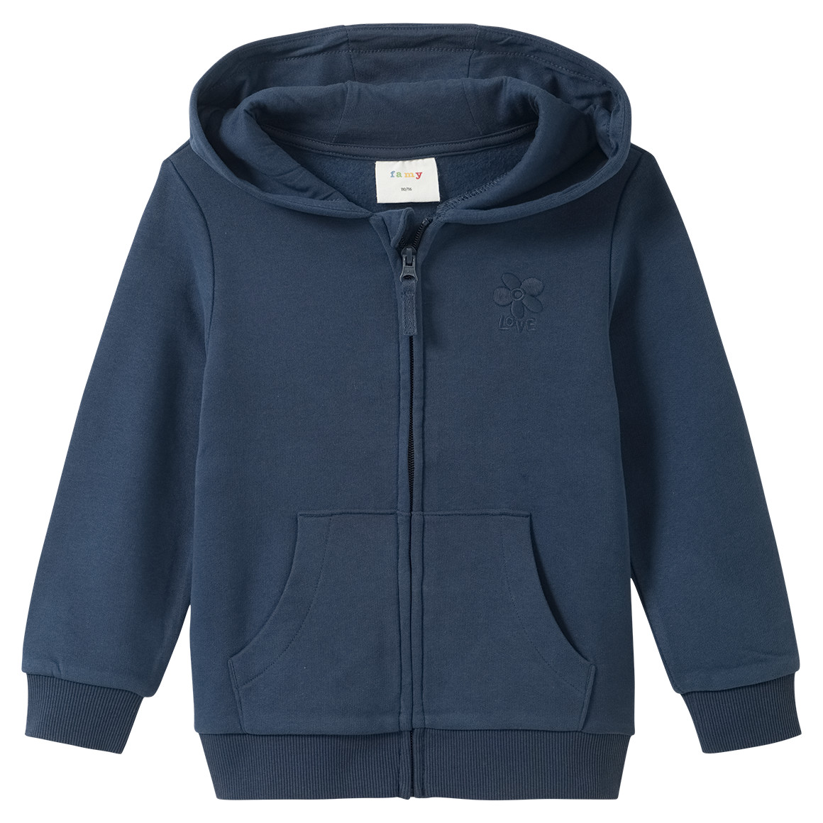 Mädchen Sweatjacke im Basic-Look
