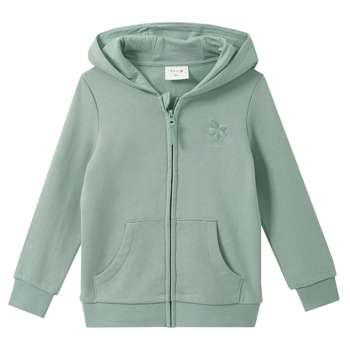 Mädchen Sweatjacke im Basic-Look