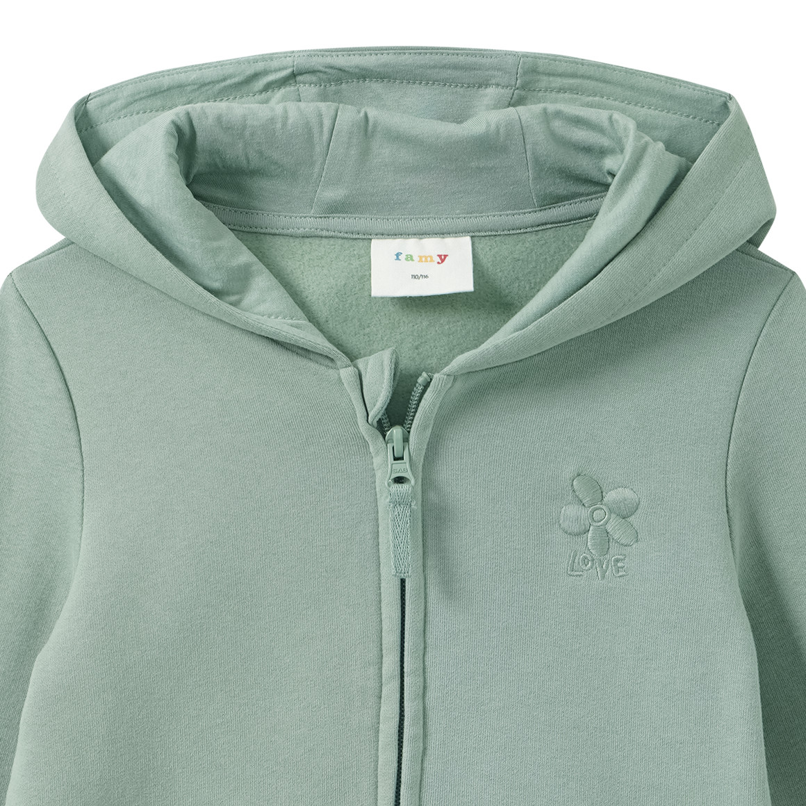 Mädchen Sweatjacke im Basic-Look
