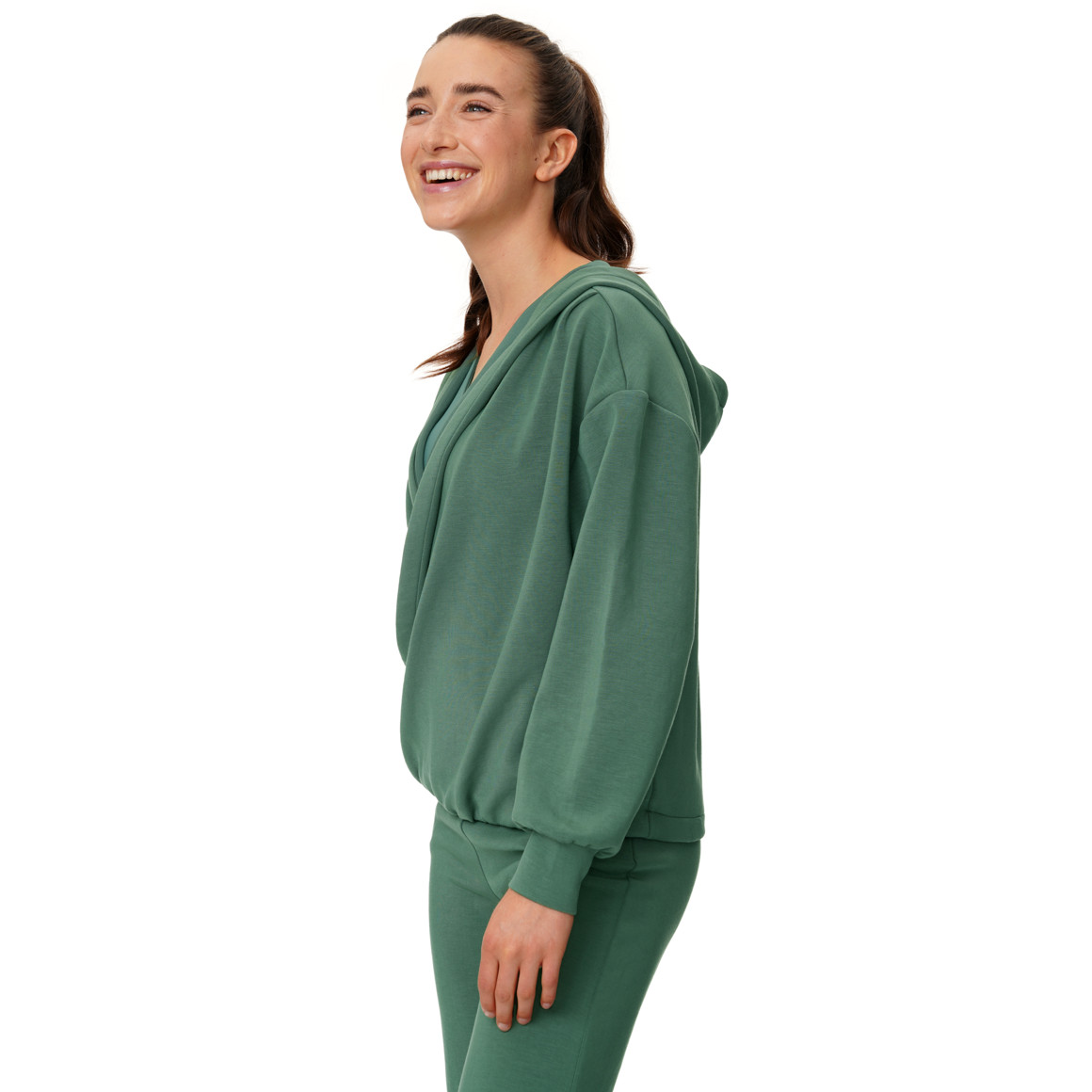 Damen Sport-Sweatshirt in Wickeloptik