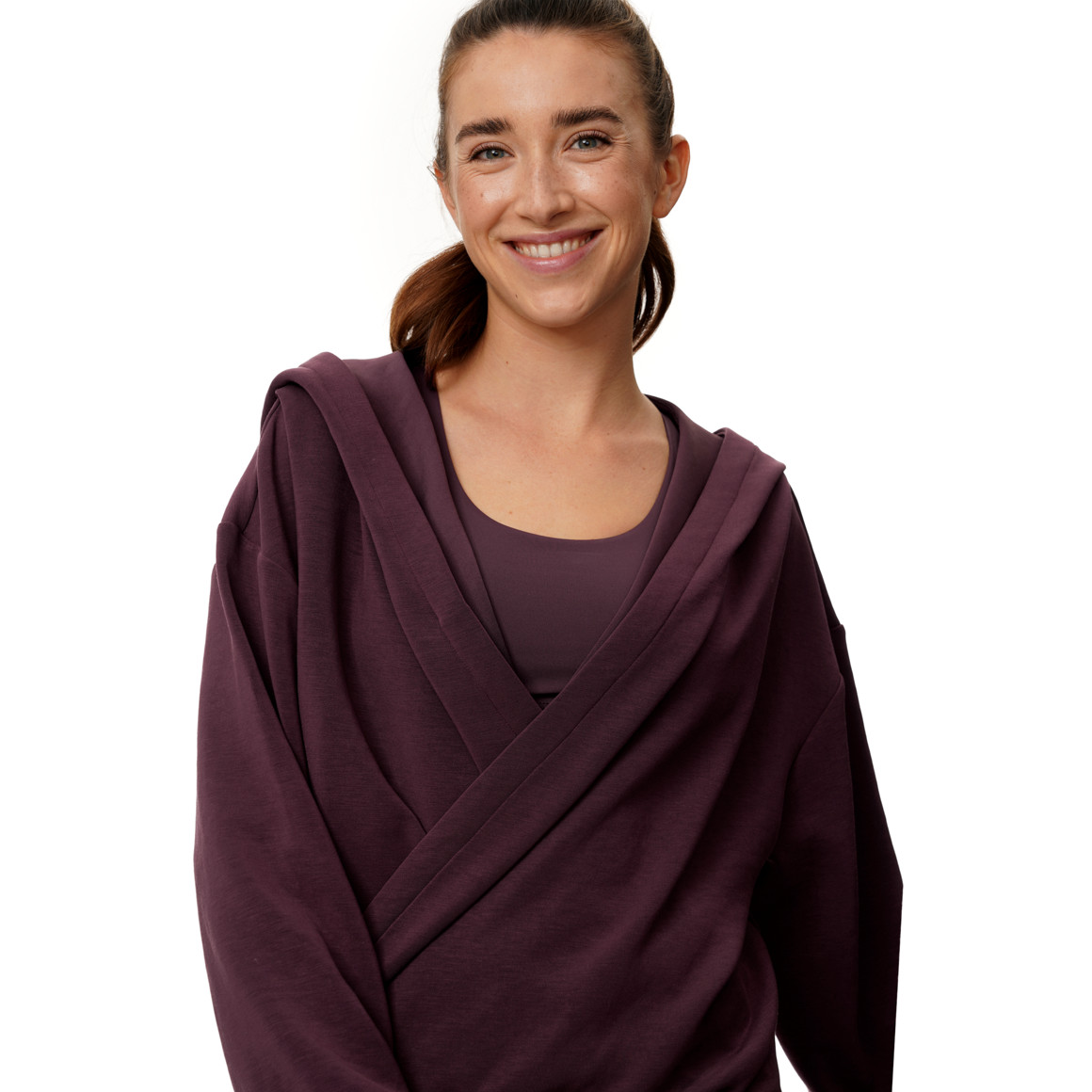 Damen Sport-Sweatshirt in Wickeloptik