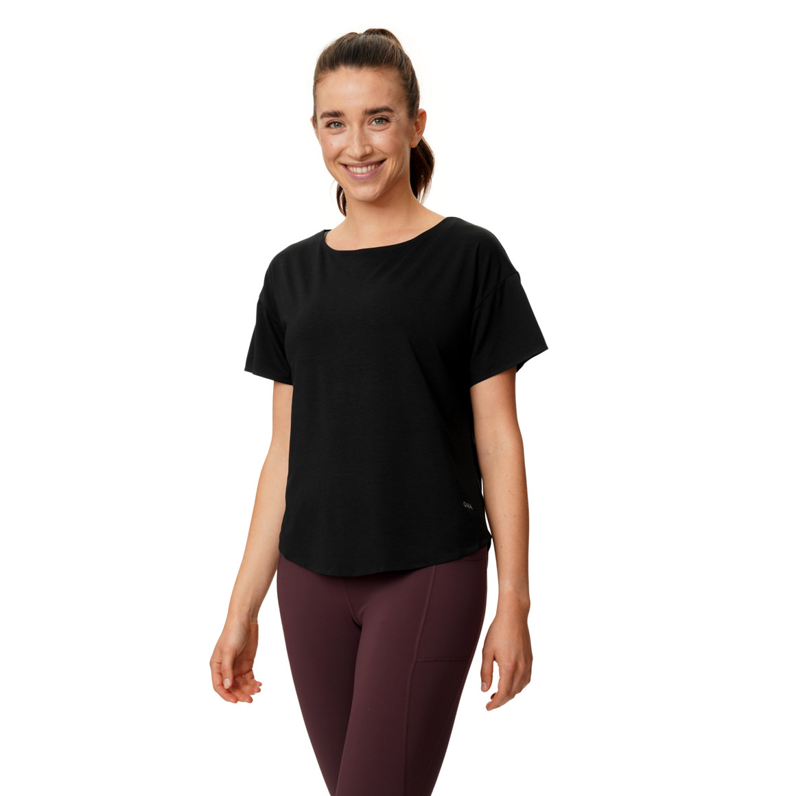 Damen Sport T-Shirt unifarben