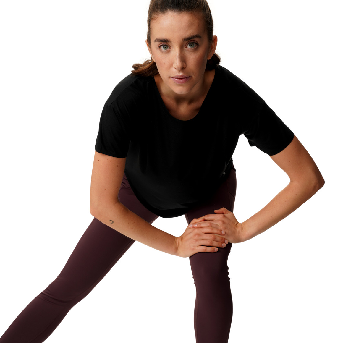 Damen Sport T-Shirt unifarben