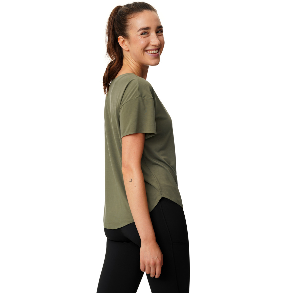 Damen Sport T-Shirt unifarben