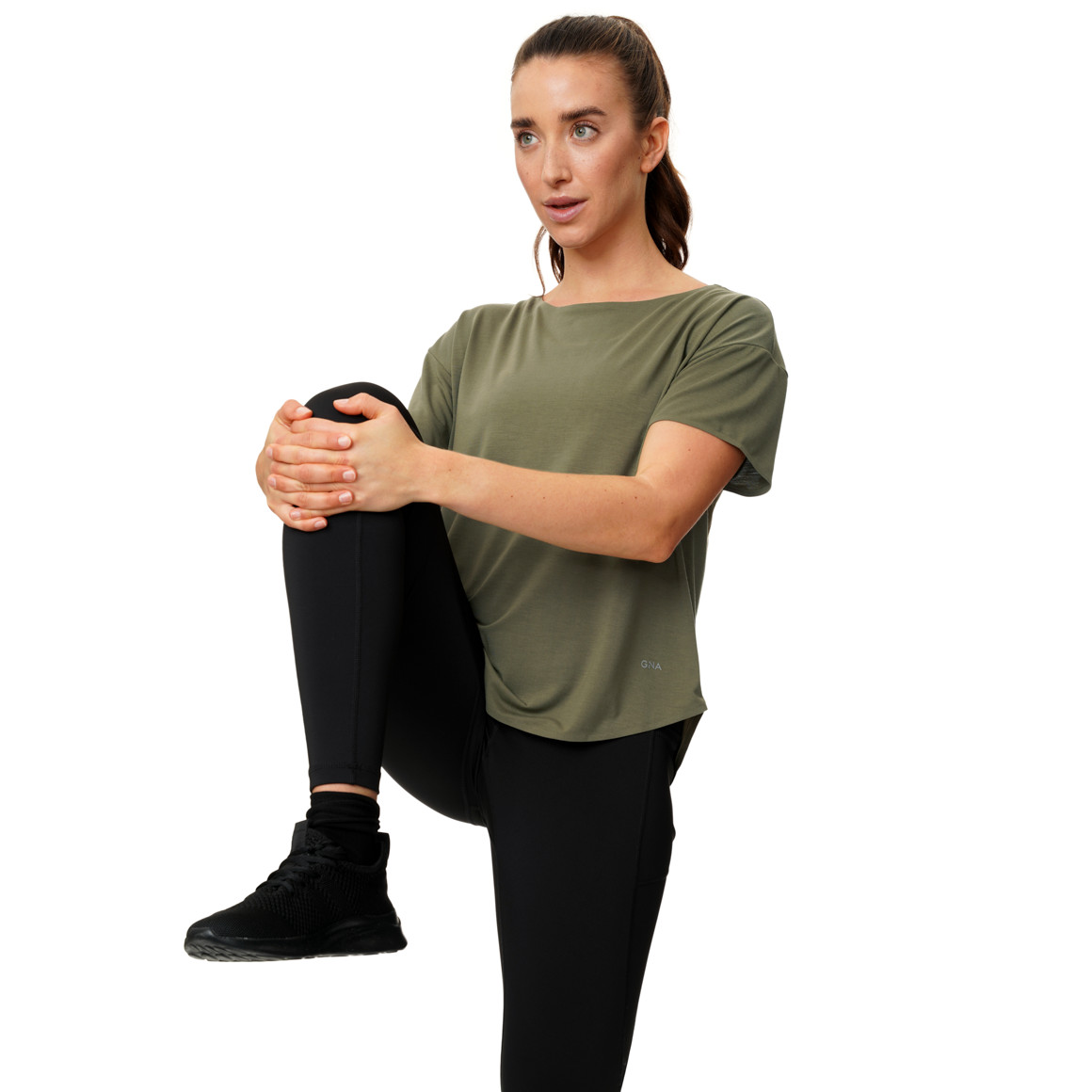 Damen Sport T-Shirt unifarben
