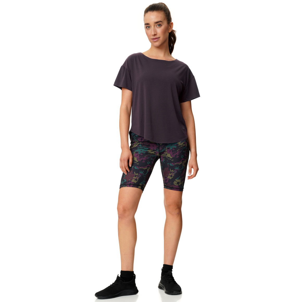 Damen Sport T-Shirt unifarben