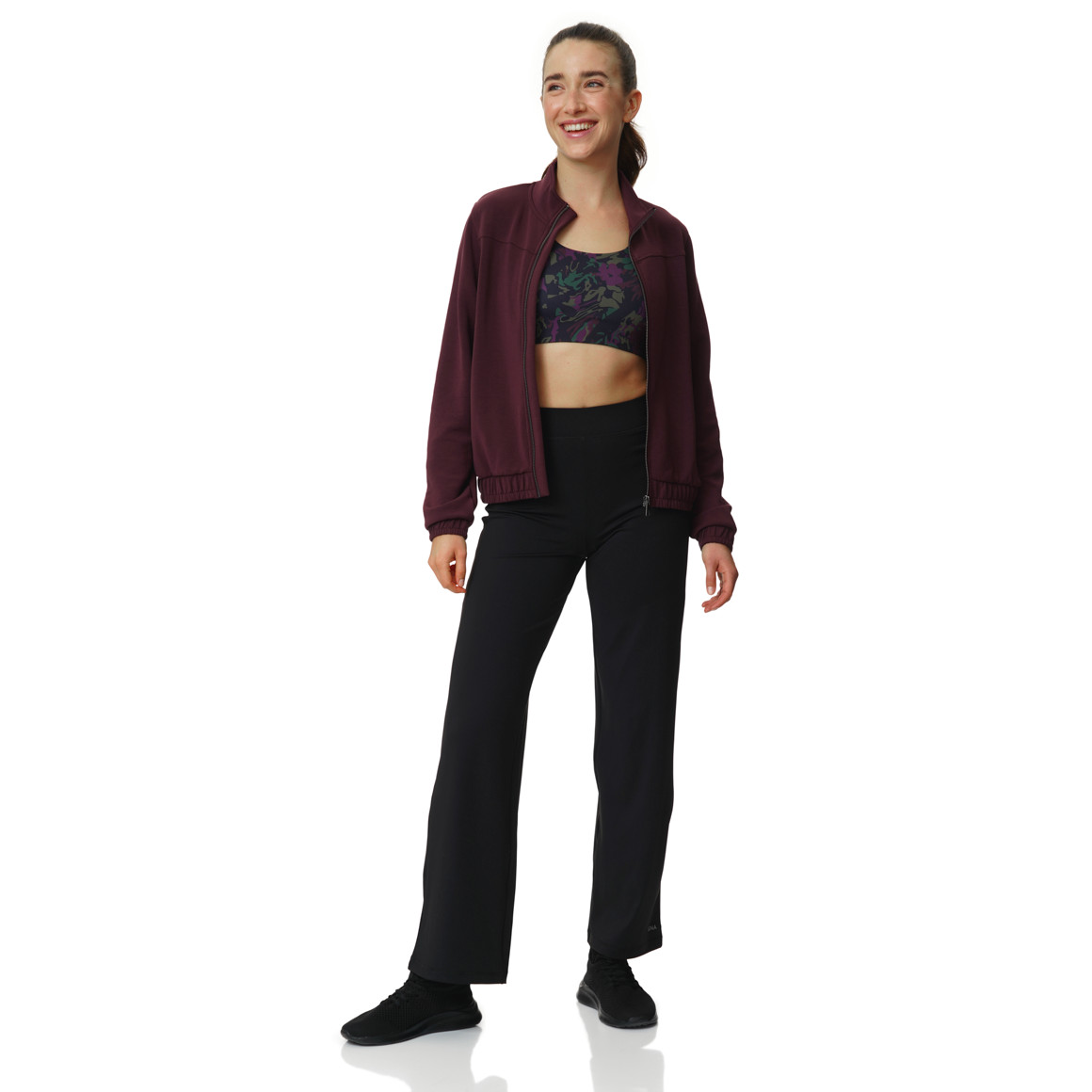 Damen Sport-Bustier mit Allover-Print