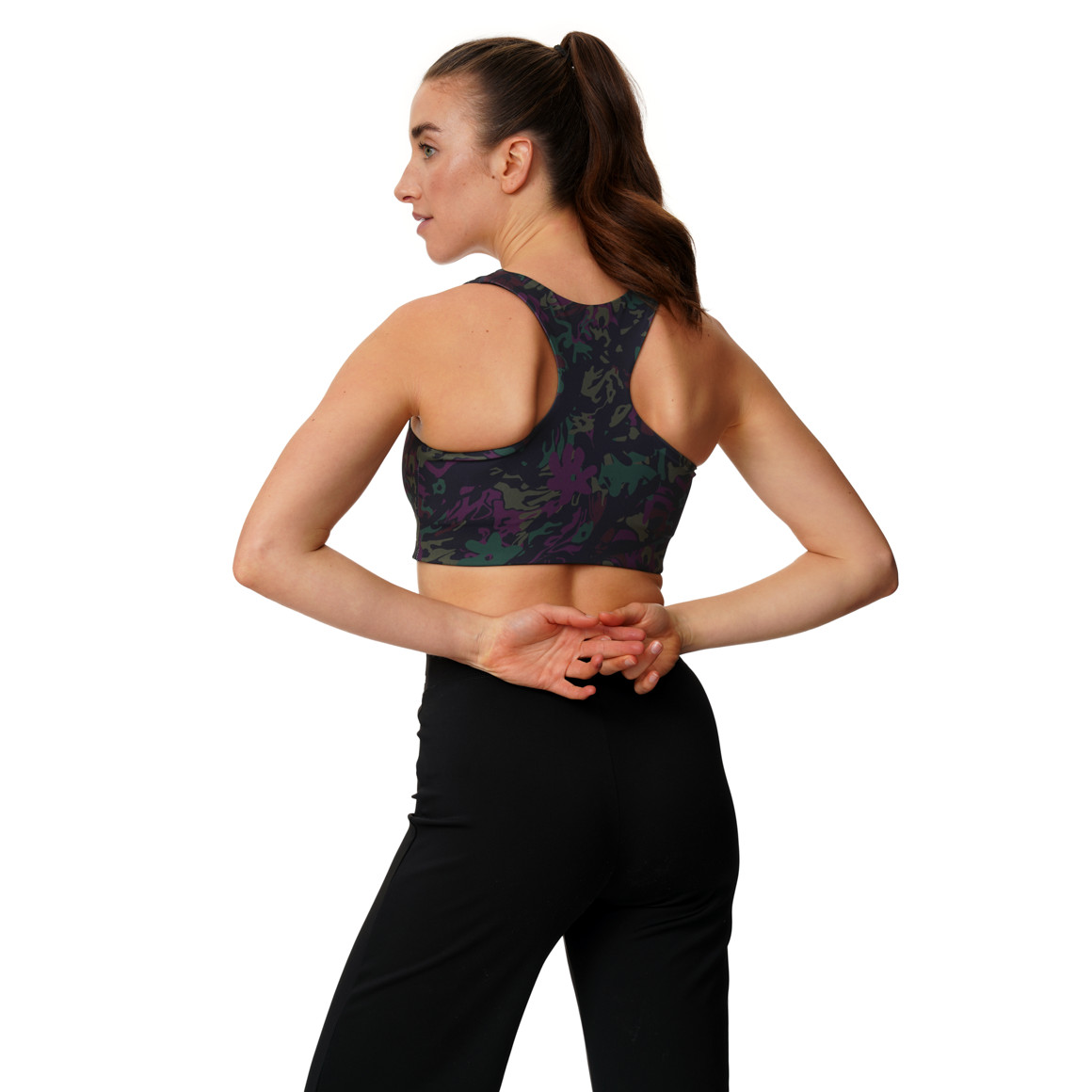 Damen Sport-Bustier mit Allover-Print