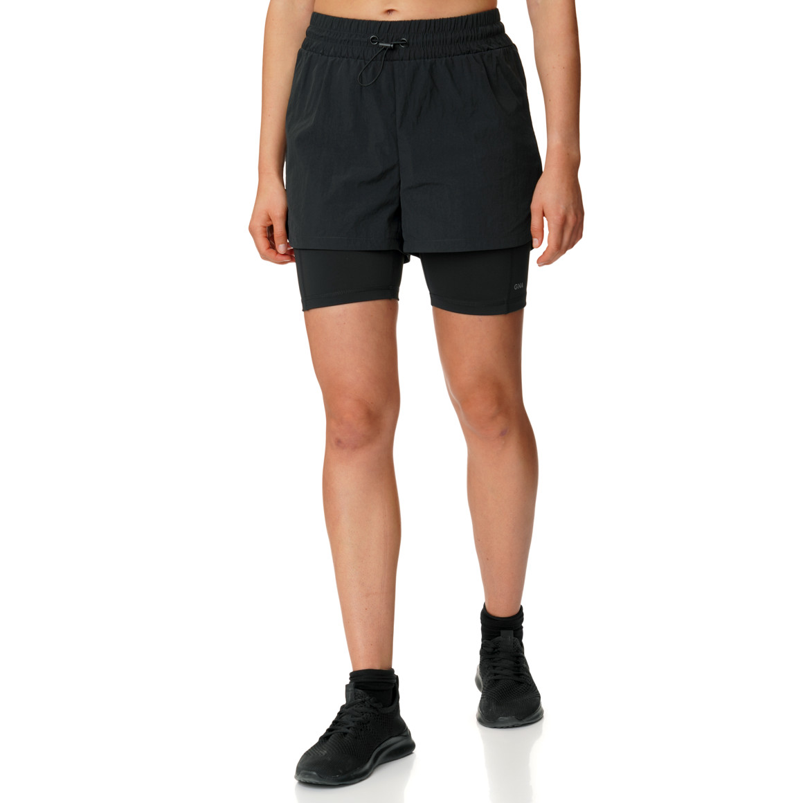 Damen Sport-Shorts zweilagig