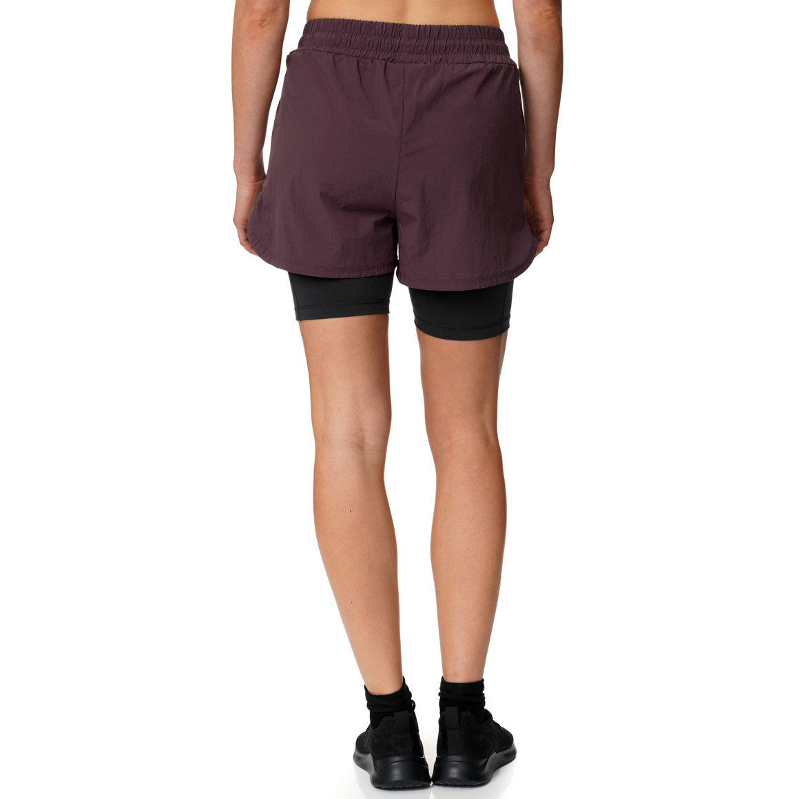 Damen Sport-Shorts zweilagig