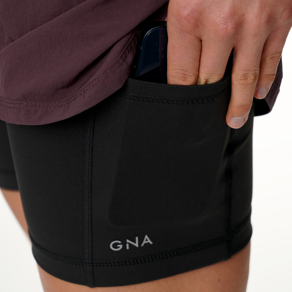Damen Sport-Shorts zweilagig