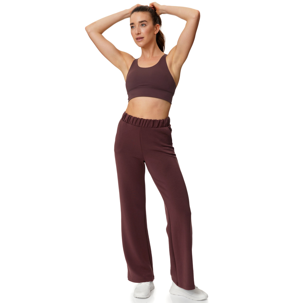 Damen Sport-Hose unifarben