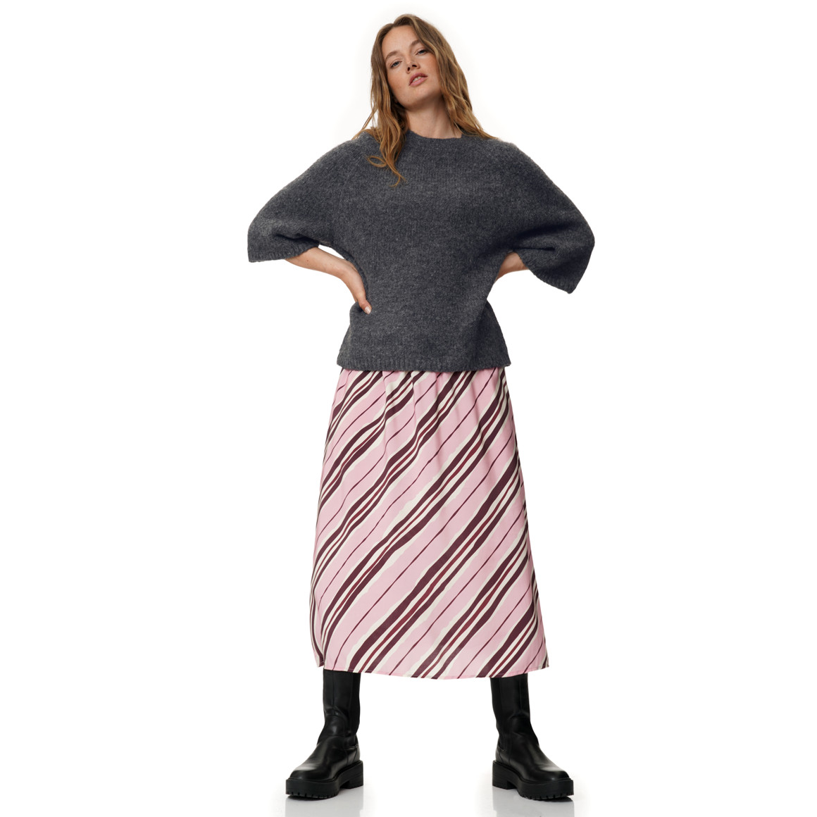 Damen Strickpullover mit kurzem Arm